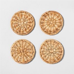 Hearth & Hand with Magnolia 4pk Woven Coaster Set NEW